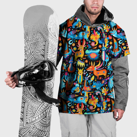 Накидка на куртку 3D с принтом Космические чудики в Санкт-Петербурге, 100% полиэстер |  | 