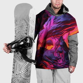 Накидка на куртку 3D с принтом Вулкан Стиля , 100% полиэстер |  | Тематика изображения на принте: 