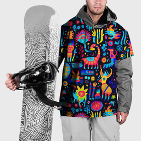 Накидка на куртку 3D с принтом Космические веселые монстрики в Петрозаводске, 100% полиэстер |  | Тематика изображения на принте: 
