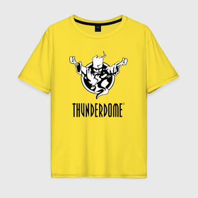 Мужская футболка хлопок Oversize с принтом Thunderdome v.2 в Белгороде, 100% хлопок | свободный крой, круглый ворот, “спинка” длиннее передней части | Тематика изображения на принте: 