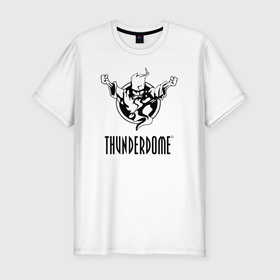 Мужская футболка хлопок Slim с принтом Thunderdome v.2 в Новосибирске, 92% хлопок, 8% лайкра | приталенный силуэт, круглый вырез ворота, длина до линии бедра, короткий рукав | Тематика изображения на принте: 