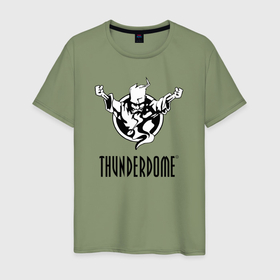Мужская футболка хлопок с принтом Thunderdome v.2 в Новосибирске, 100% хлопок | прямой крой, круглый вырез горловины, длина до линии бедер, слегка спущенное плечо. | 