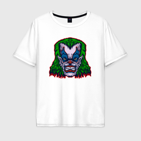 Мужская футболка хлопок Oversize с принтом Альтернатива Джокер в Новосибирске, 100% хлопок | свободный крой, круглый ворот, “спинка” длиннее передней части | 