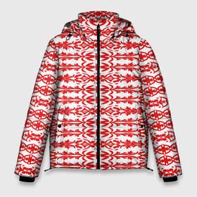 Мужская зимняя куртка 3D с принтом Красно белый батик , верх — 100% полиэстер; подкладка — 100% полиэстер; утеплитель — 100% полиэстер | длина ниже бедра, свободный силуэт Оверсайз. Есть воротник-стойка, отстегивающийся капюшон и ветрозащитная планка. 

Боковые карманы с листочкой на кнопках и внутренний карман на молнии. | Тематика изображения на принте: 