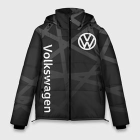 Мужская зимняя куртка 3D с принтом Volkswagen   classic black в Санкт-Петербурге, верх — 100% полиэстер; подкладка — 100% полиэстер; утеплитель — 100% полиэстер | длина ниже бедра, свободный силуэт Оверсайз. Есть воротник-стойка, отстегивающийся капюшон и ветрозащитная планка. 

Боковые карманы с листочкой на кнопках и внутренний карман на молнии. | Тематика изображения на принте: 