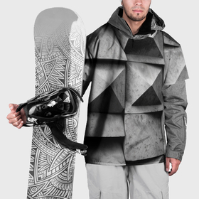 Накидка на куртку 3D с принтом Каменная оптическая иллюзия в Екатеринбурге, 100% полиэстер |  | 