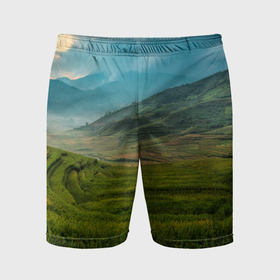 Мужские шорты спортивные с принтом Природный ландшафт и пейзаж ,  |  | Тематика изображения на принте: 
