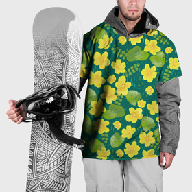 Накидка на куртку 3D с принтом Цветы первоцветы калужница болотная в Белгороде, 100% полиэстер |  | Тематика изображения на принте: 