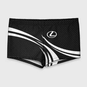 Мужские купальные плавки 3D с принтом Lexus   carbon line , Полиэстер 85%, Спандекс 15% |  | 