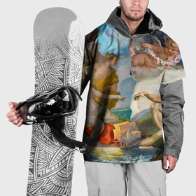Накидка на куртку 3D с принтом Изобразительное искусство в Новосибирске, 100% полиэстер |  | 