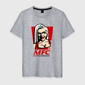 Мужская футболка хлопок с принтом MFC Milf в Белгороде, 100% хлопок | прямой крой, круглый вырез горловины, длина до линии бедер, слегка спущенное плечо. | 