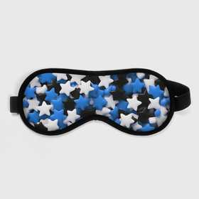 Маска для сна 3D с принтом Сладкие звёзды чёрно синие в Рязани, внешний слой — 100% полиэфир, внутренний слой — 100% хлопок, между ними — поролон |  | Тематика изображения на принте: 