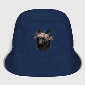 Мужская панама хлопок Овчарка шипперке с венком из цветов: в Ухте,  |  |