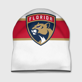 Шапка 3D с принтом Florida panthers   uniform   hockey в Курске, 100% полиэстер | универсальный размер, печать по всей поверхности изделия | Тематика изображения на принте: 