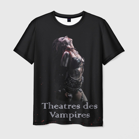 Мужская футболка 3D с принтом Theatres des Vampires Sonya Scarlet в Тюмени, 100% полиэфир | прямой крой, круглый вырез горловины, длина до линии бедер | Тематика изображения на принте: 