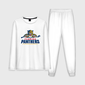 Мужская пижама с лонгсливом хлопок с принтом Florida panthers   hockey team в Курске,  |  | Тематика изображения на принте: 