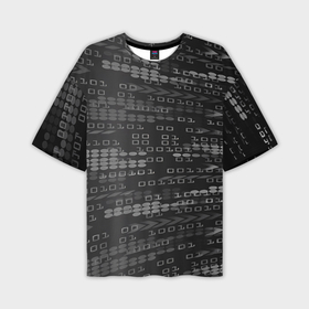 Мужская футболка oversize 3D с принтом программирование  Двоичный Код Binary Code в Новосибирске,  |  | 
