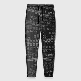 Мужские брюки 3D с принтом программирование  Двоичный Код Binary Code в Екатеринбурге, 100% полиэстер | манжеты по низу, эластичный пояс регулируется шнурком, по бокам два кармана без застежек, внутренняя часть кармана из мелкой сетки | Тематика изображения на принте: 