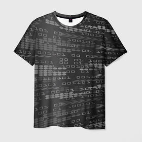 Мужская футболка 3D с принтом программирование  Двоичный Код Binary Code в Белгороде, 100% полиэфир | прямой крой, круглый вырез горловины, длина до линии бедер | 