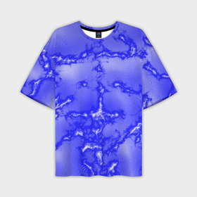 Мужская футболка oversize 3D с принтом Темно синий мотив в Тюмени,  |  | 