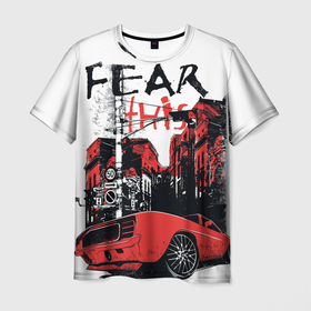 Мужская футболка 3D с принтом Fear This в Кировске, 100% полиэфир | прямой крой, круглый вырез горловины, длина до линии бедер | Тематика изображения на принте: 