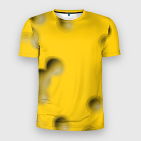 Мужская футболка 3D Slim с принтом Сырная плоскость в Курске, 100% полиэстер с улучшенными характеристиками | приталенный силуэт, круглая горловина, широкие плечи, сужается к линии бедра | 