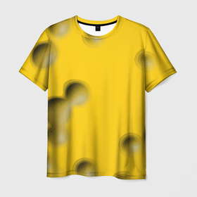 Мужская футболка 3D с принтом Сырная плоскость в Курске, 100% полиэфир | прямой крой, круглый вырез горловины, длина до линии бедер | 