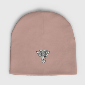 Мужская шапка демисезонная с принтом India elephant в Курске,  |  | Тематика изображения на принте: 