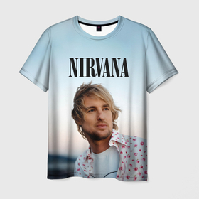 Мужская футболка 3D с принтом Тру фанат Nirvana , 100% полиэфир | прямой крой, круглый вырез горловины, длина до линии бедер | 