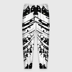 Мужские брюки 3D с принтом Mirror abstraction   vogue в Кировске, 100% полиэстер | манжеты по низу, эластичный пояс регулируется шнурком, по бокам два кармана без застежек, внутренняя часть кармана из мелкой сетки | 