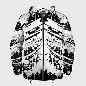 Мужская ветровка 3D с принтом Mirror abstraction   vogue в Белгороде, 100% полиэстер | подол и капюшон оформлены резинкой с фиксаторами, два кармана без застежек по бокам, один потайной карман на груди | 