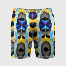 Мужские шорты спортивные с принтом Vanguard geometric pattern   neural network в Белгороде,  |  | Тематика изображения на принте: 