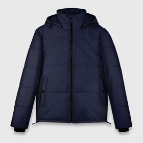 Мужская зимняя куртка 3D с принтом Сапфирово синий однотонный в Тюмени, верх — 100% полиэстер; подкладка — 100% полиэстер; утеплитель — 100% полиэстер | длина ниже бедра, свободный силуэт Оверсайз. Есть воротник-стойка, отстегивающийся капюшон и ветрозащитная планка. 

Боковые карманы с листочкой на кнопках и внутренний карман на молнии. | 