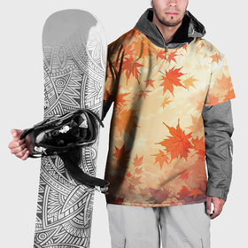 Накидка на куртку 3D с принтом Осенний листопад в Белгороде, 100% полиэстер |  | Тематика изображения на принте: 