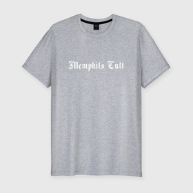 Мужская футболка хлопок Slim с принтом Memphis Cult в Белгороде, 92% хлопок, 8% лайкра | приталенный силуэт, круглый вырез ворота, длина до линии бедра, короткий рукав | 