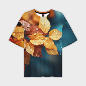 Мужская футболка oversize 3D с принтом Осенняя соната в Курске,  |  | 