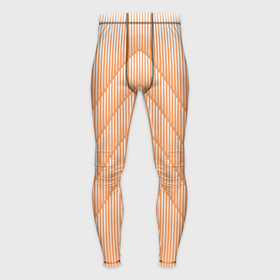 Мужские тайтсы 3D с принтом Полосатый оранжевый градиент ,  |  | 