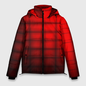 Мужская зимняя куртка 3D с принтом Просто красно черная клетка в Санкт-Петербурге, верх — 100% полиэстер; подкладка — 100% полиэстер; утеплитель — 100% полиэстер | длина ниже бедра, свободный силуэт Оверсайз. Есть воротник-стойка, отстегивающийся капюшон и ветрозащитная планка. 

Боковые карманы с листочкой на кнопках и внутренний карман на молнии. | 