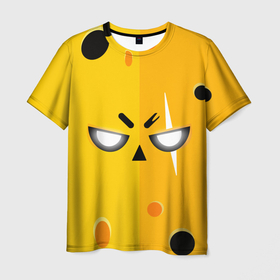 Мужская футболка 3D с принтом Angry Brawl Stars , 100% полиэфир | прямой крой, круглый вырез горловины, длина до линии бедер | 