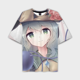 Мужская футболка oversize 3D с принтом Touhou Project Улыбающаяся Койши Комейдзи в городе Новоалтайск,  |  | 
