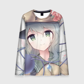 Мужской лонгслив 3D с принтом Touhou Project Улыбающаяся Койши Комейдзи в городе Новоалтайск, 100% полиэстер | длинные рукава, круглый вырез горловины, полуприлегающий силуэт | 