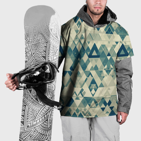 Накидка на куртку 3D с принтом Абстракция светло зеленый в Курске, 100% полиэстер |  | 
