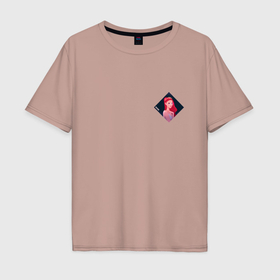 Мужская футболка хлопок Oversize с принтом Арт Розе из BlackPink   мини в городе Новоалтайск, 100% хлопок | свободный крой, круглый ворот, “спинка” длиннее передней части | Тематика изображения на принте: 