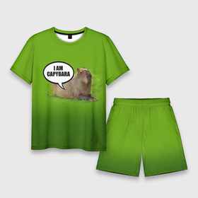 Мужской костюм с шортами 3D с принтом I am capybara в Кировске,  |  | 