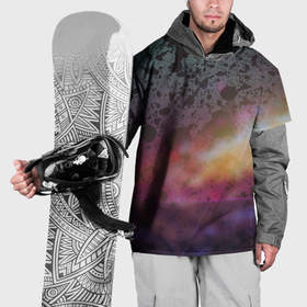 Накидка на куртку 3D с принтом Футболка абстрактный космос , 100% полиэстер |  | 