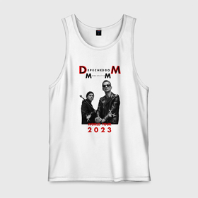 Мужская майка хлопок с принтом Depeche Mode 2023 Memento Mori   Dave  Martin 03 в Тюмени, 100% хлопок |  | Тематика изображения на принте: 