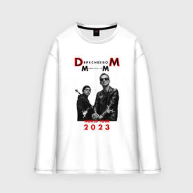 Мужской лонгслив oversize хлопок с принтом Depeche Mode 2023 Memento Mori   Dave  Martin 03 в Тюмени,  |  | 