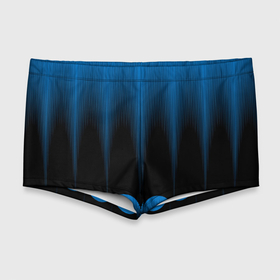 Мужские купальные плавки 3D с принтом Сине черный градиент в полоску , Полиэстер 85%, Спандекс 15% |  | Тематика изображения на принте: 