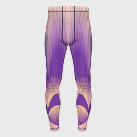 Мужские тайтсы 3D с принтом фиолетовый градиент в полоску ,  |  | 