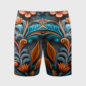 Мужские шорты спортивные с принтом Mirrow floral pattern   art   vogue в Белгороде,  |  | 